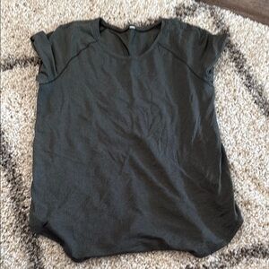 Casual Dark Green Women's Athletic Top